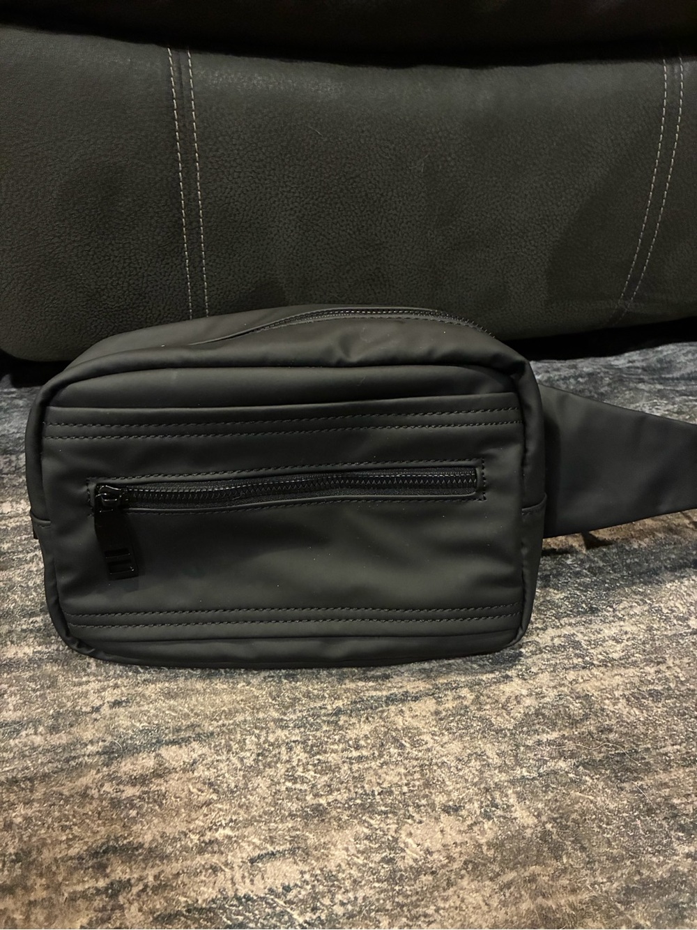 Denver hayes Black Waist Bag - Minimalist Crossbody Pouch